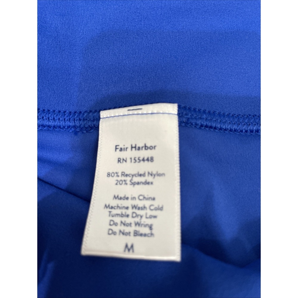 Fair Harbor Bayview bike short cobalt Women's M With Back Zipper Pocket NWT - Picture 3 of 8